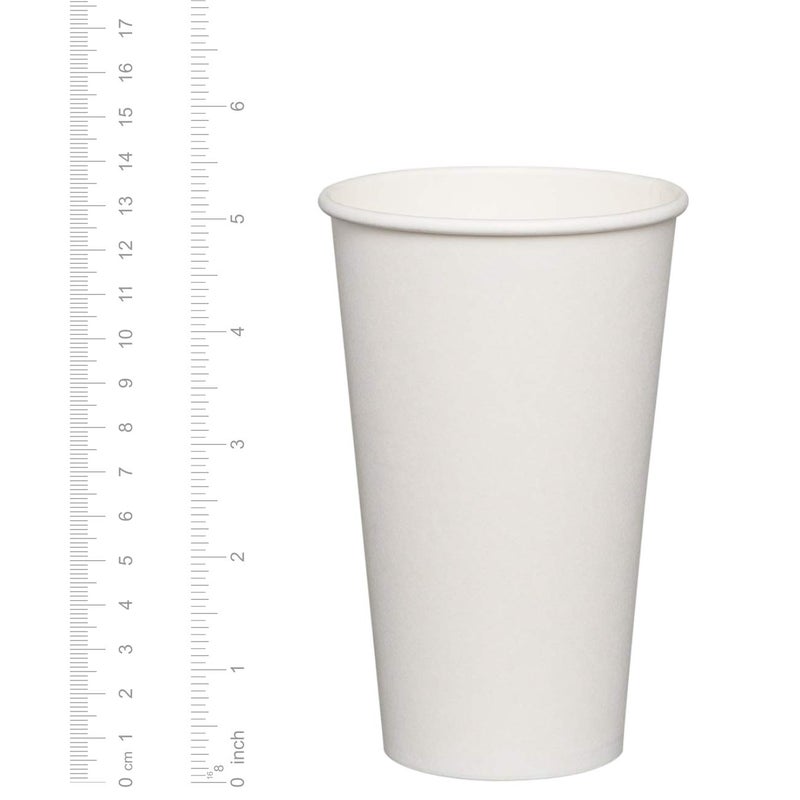 GUSTO 16 oz White Disposable Paper Cups for Hot & Cold Drinks [200 Count] Sturdy, Eco-Friendly Coffee Cups for Home, Office & Events â€“ Formerly Comfy Package - Image 2